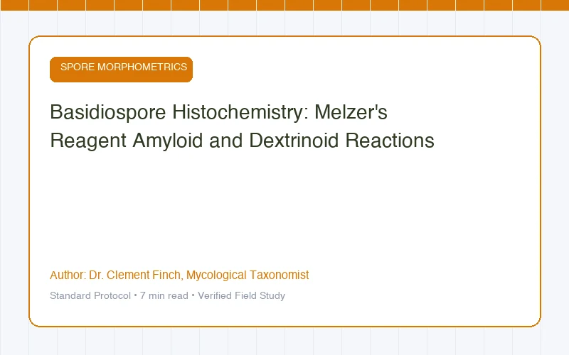 Basidiospore Histochemistry: Melzer's Reagent Amyloid and Dextrinoid Reactions