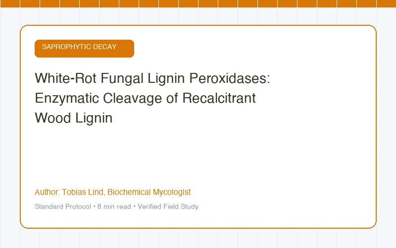 White-Rot Fungal Lignin Peroxidases: Enzymatic Cleavage of Recalcitrant Wood Lignin